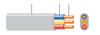 Flat Twin and Flat Three Core Cables PVC Insulated and PVC Sheathed (300/500 V)